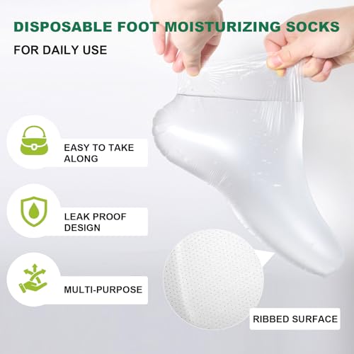 300PCS Extra-Large Disposable Foot Covers for Moisturizing & Spa Care