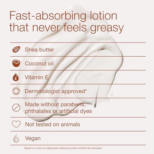 Warm Vanilla Sugar Body Lotion 8 fl oz - Lightweight Moisturizer with Shea Butter & Coconut Oil