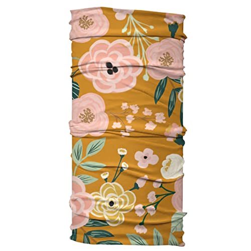 Karma Mustard Floral Headband for Women - 1 Count Fabric Hair Scarf