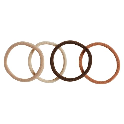 Goody Ouchless Sweater Hair Ties for Thick Hair - 16 Pack, Neutral Tones