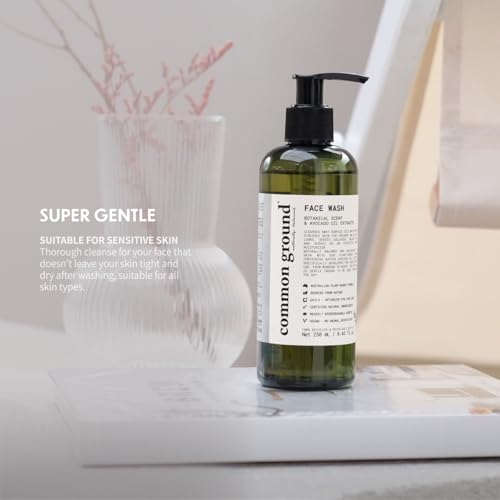COMMON GROUND Natural Avocado Oil Face Cleanser - Vegan & pH Balanced