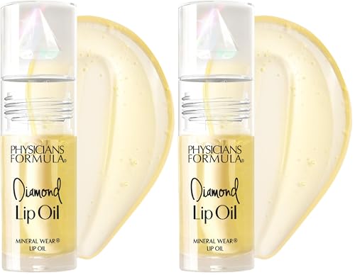 Physicians Formula Mineral Wear Diamond Lip Oil 0.15 Fl Oz - Yellow Diamond (Pack of 2)