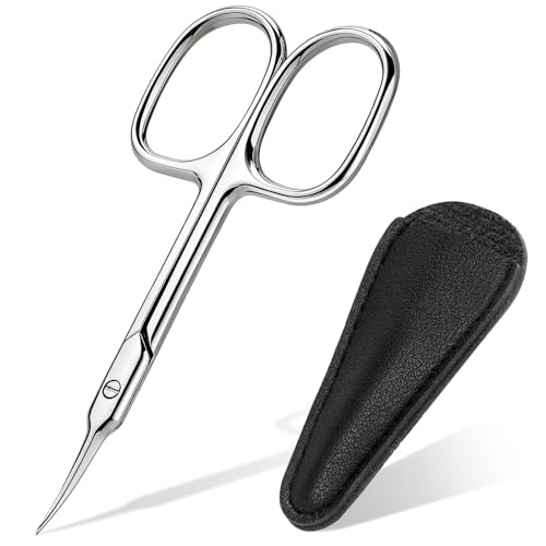 ESVIENS Curved Cuticle Scissors for Precision Nail Care