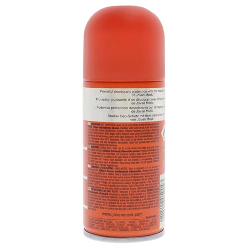 Jovan Musk Deodorant Spray for Men 5 oz - Rich Fragrance, Confidence Boost