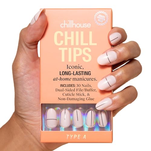 Chillhouse Chill Tips Press-On Nails Kit - Type A Oval - 30 Shapes
