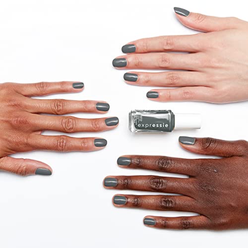 essie Expressie Quick-Dry Nail Polish - Cut To The Chase, 0.33 fl oz, Vegan Gray