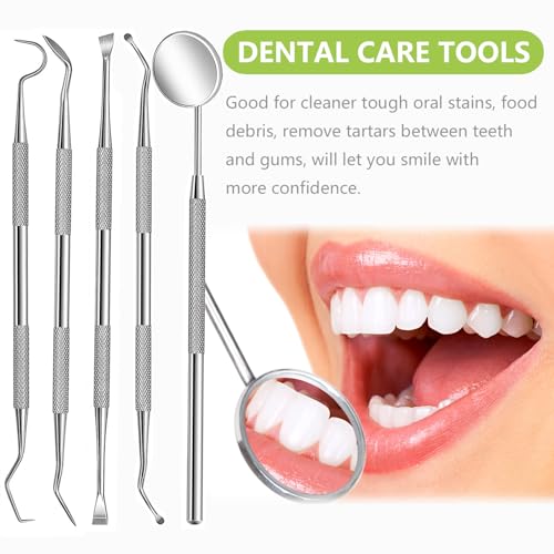 7-Piece Professional Oral Care Kit - Stainless Steel Dental Tools