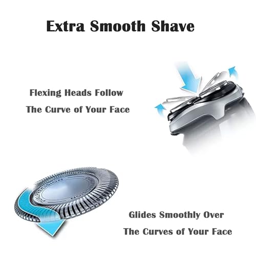 Suleto HQ8 Replacement Heads 6-Pack Compatible with Shaver Series PT720 AT880 AT810 7800 – Skin-Friendly, Easy Install Razor Replacement Blades