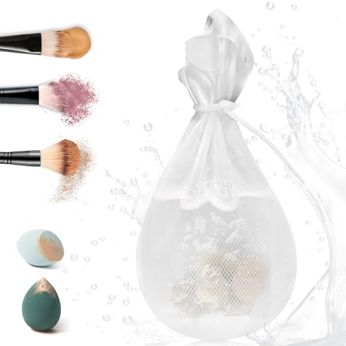 FERNIDA Silicone Makeup Sponge & Brush Cleaner Bag Set for Cosmetics