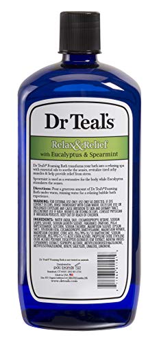 Dr Teal's Relax & Relief Foaming Bath with Eucalyptus & Spearmint - 34 fl oz