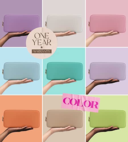 Embla Small Black Travel Cosmetic Pouch – Nylon Makeup Bag & Toiletry Organizer