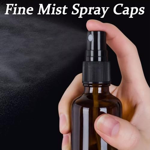 10 Pack Fine Mist Spray Caps for Essential Oil Bottles - 24mm