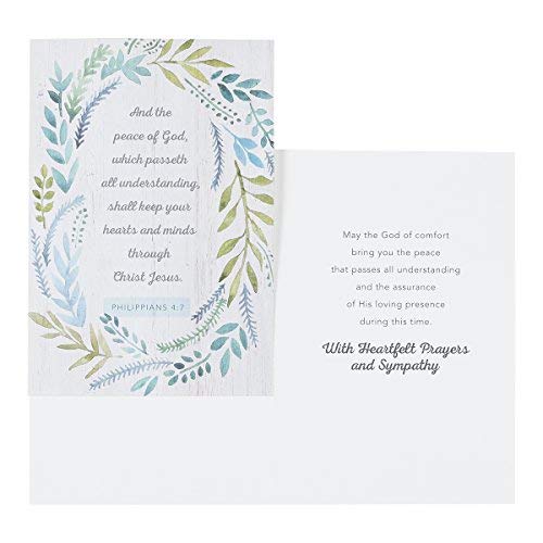 Sympathy Greeting Cards Set - KJV Scriptures - 12 Botanical Designs
