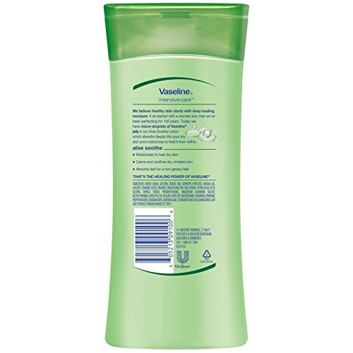 Vaseline Aloe Lotion 10oz - Intensive Hydrating Moisturizer for Dry Skin