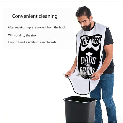 Zuo Bao Dad Beard Shaving Cape Proud Dad The Best Dads Have Beards Bearded Husband Beard Trimming Apron