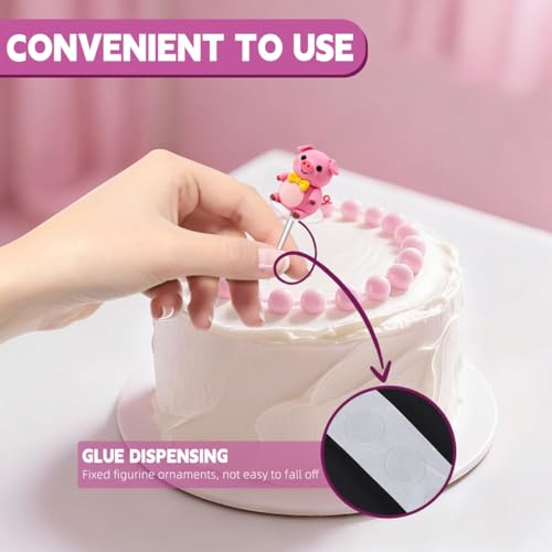 100-Pack Cake Decorating Base Holders - Transparent Plastic Tools