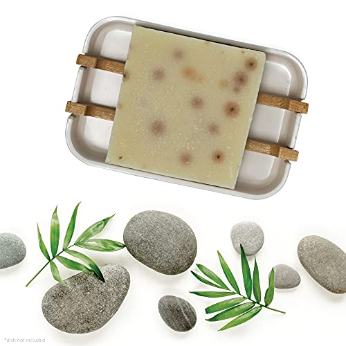 Organic Shea Butter Bar Soap - Rosemary Mint, Set of 3 | Moisturizing Vegan Soap with Coconut & Olive Oil