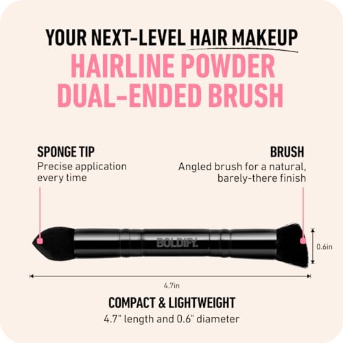 Boldify Dual-Ended Hairline Powder Brush for Precision Application
