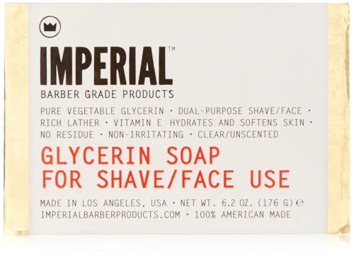 Imperial Barber Glycerin Shaving Soap with Vitamin E - 6.2 oz