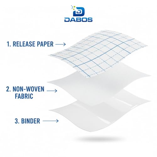 DABOS Stretch Adhesive Bandage Wrap, 4" x 11 Yard Breathable Medical Tape