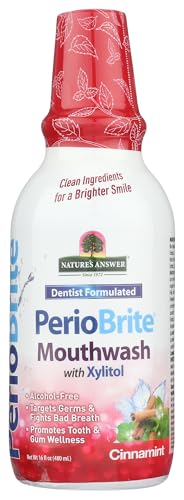 Nature's Answer Periobrite Cinamint Mouthwash 16oz - Alcohol-Free & Vegan