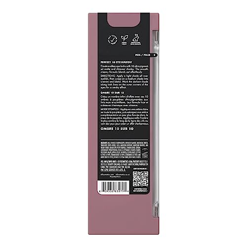 e.l.f. Perfect 10 Eyeshadow Palette - Nude Rose Gold, 10 Shades
