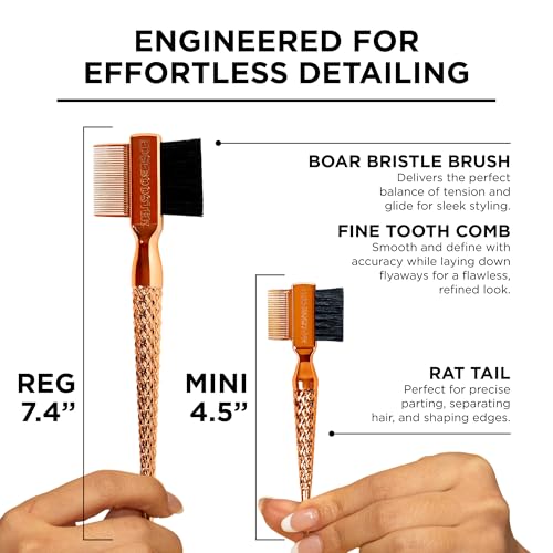 Style Factor Mini Hammer Brush - Travel Size Edge Control Tool