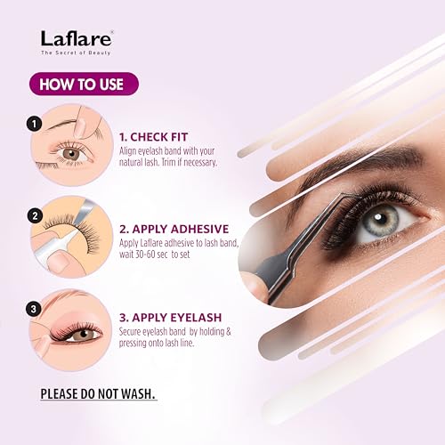 Laflare NY Max Volume 3D Mink Lashes Value Pack - 3 Pairs, NYMVP-15X3P