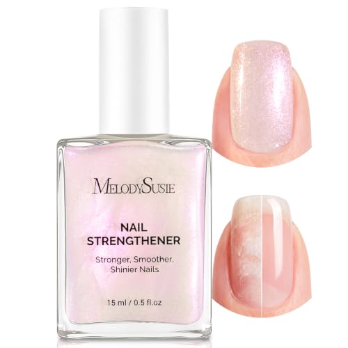 MelodySusie Nail Strengthener & Growth Treatment 15ml - 2-in-1 Base Coat & Glossy Polish