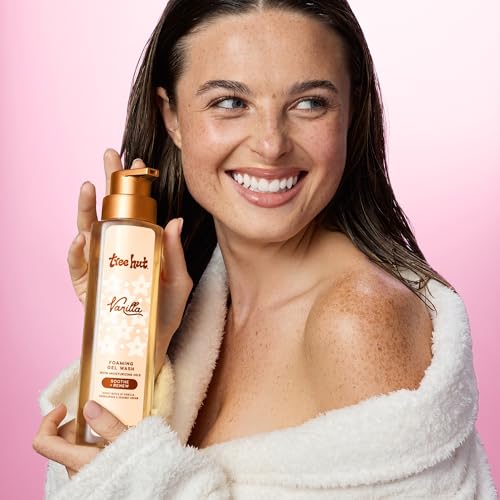 Tree Hut Vanilla Foaming Gel Body Wash, 18 Fl Oz - Nourishing Cleanser