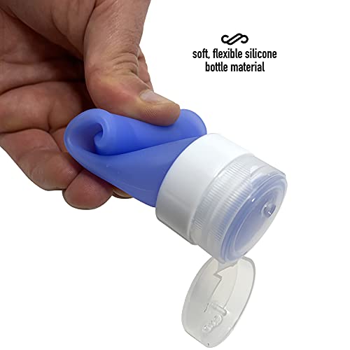 Cruise On Silicone Travel Bottle Set - TSA Approved, Leak-Proof Containers
