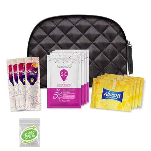 Convenience Kits Women’s Feminine Care Travel Kit - 16PC Hygiene Set