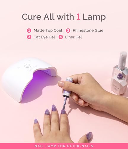 MelodySusie Cordless UV/LED Nail Lamp P-Art06G White - Fast Curing Gel Polish