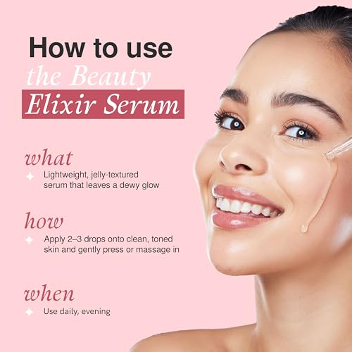 The Beauty Elixir Collagen & Retinol Serum for Face - Hydrating Anti-Aging Korean Skincare - 1.69 Fl Oz