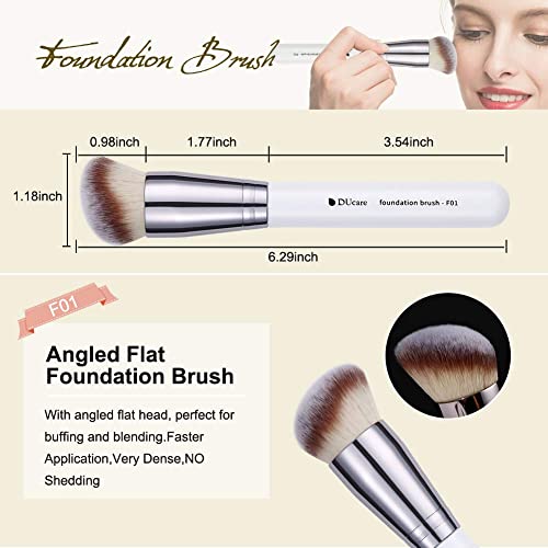 DUcare 4-Piece Professional Flat Top Kabuki Makeup Brush Set