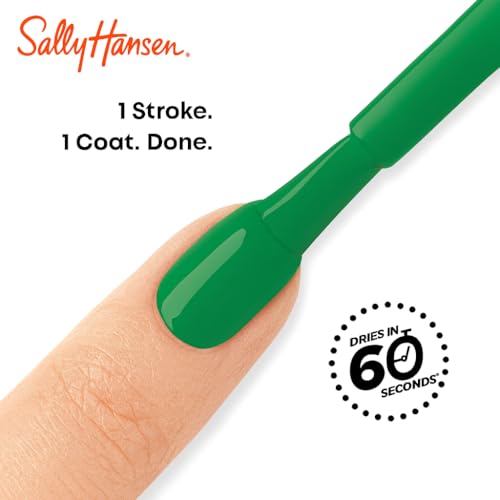 Sally Hansen Insta-Dri Quick Dry Nail Polish Duo - Reese's Glow in Dark Green & Black Shimmery Finishes
