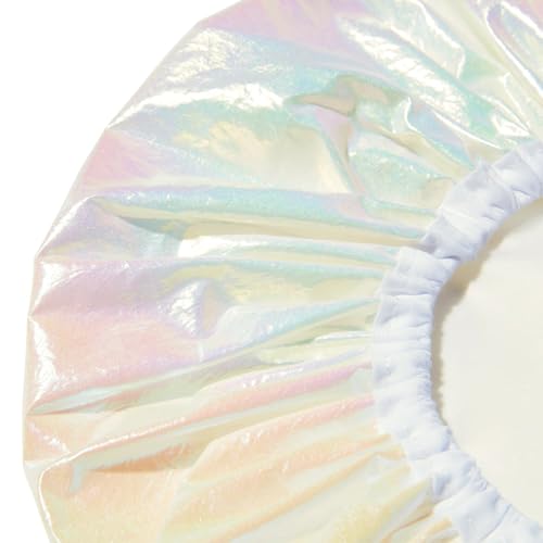 Mane Waterproof Shower Cap - Reusable Iridescent Hair Cap for All Hair Types