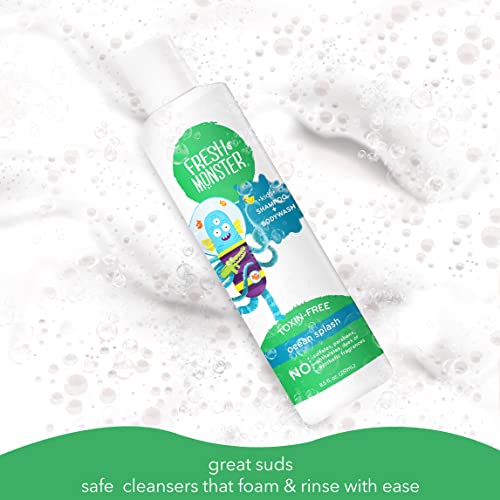 Fresh Monster 2-in-1 Kids Shampoo & Body Wash - Ocean Splash, 8.5 oz