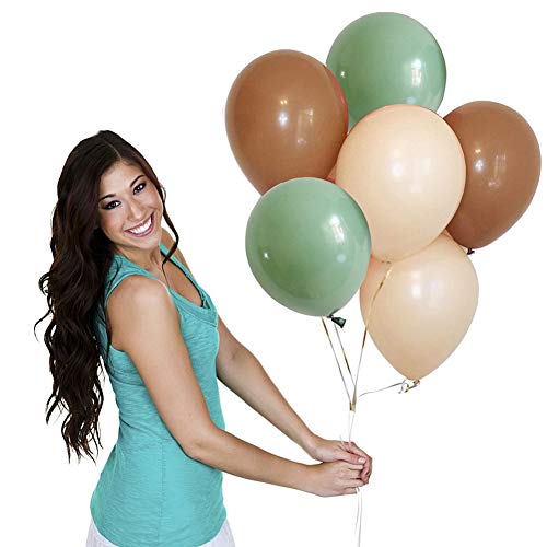 60 PCS Sage Green Eucalyptus Balloon Garland Kit - Rustic Decor