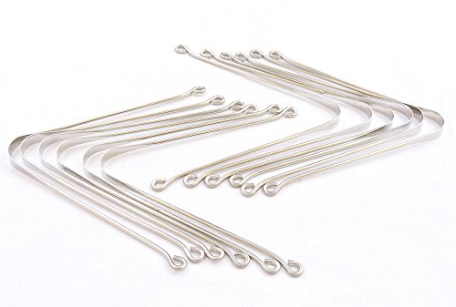 Stainless Steel Tongue Cleaner Set of 12 - Ayurvedic Oral Care