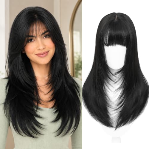 Black Hair Toppers for Women 20 Inch Thinning Hair Extensions Natural Look