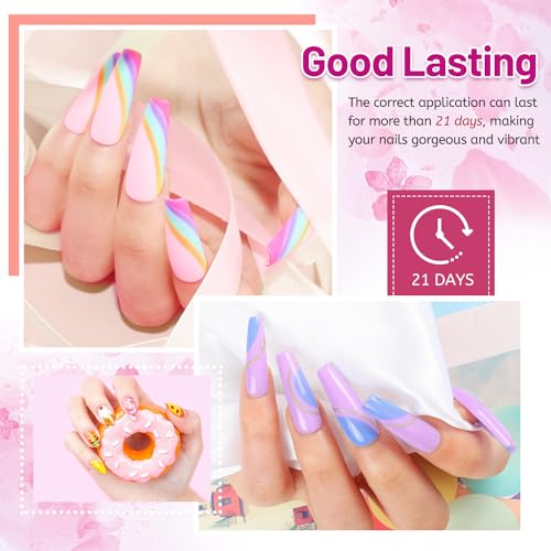 JODSONE 20-Color Vibrant Gel Nail Polish Kit with Base Coat & Top Coat - Variation 5