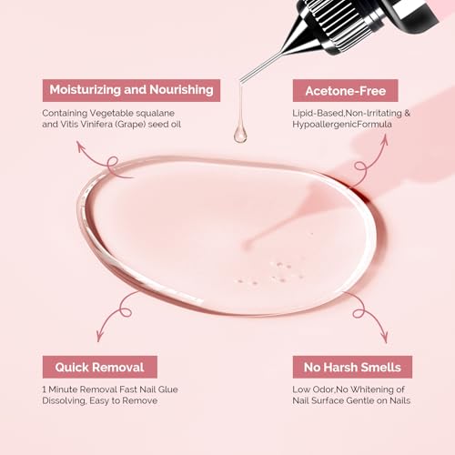 MelodySusie Nail Glue Remover - Acetone Free 60ML (2.1 Fl Oz)