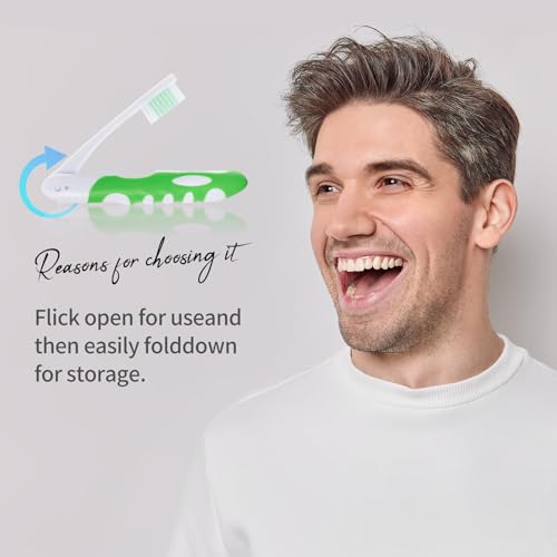 Portable Folding Toothbrush - Travel & Camping 3-Pack
