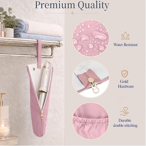 Ctrlopt 2-in-1 Travel Bag with Heat Resistant Mat for Hair Tools