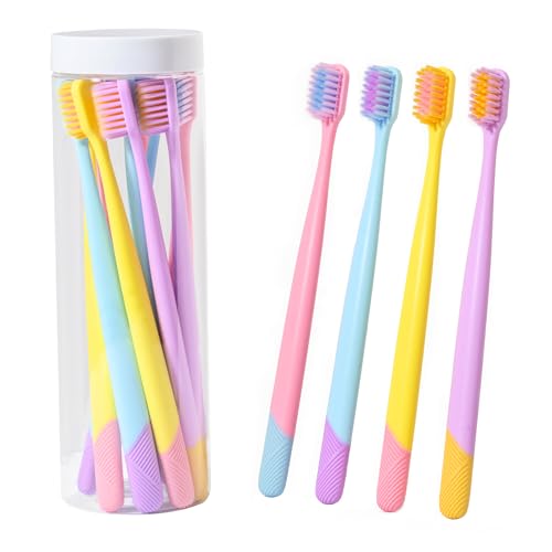 VIWIK 10-Pack Extra Soft Toothbrushes for Sensitive Teeth