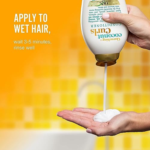 OGX Quenching + Coconut Curl-Defining Conditioner 13oz Pack of 2 for Curly Hair