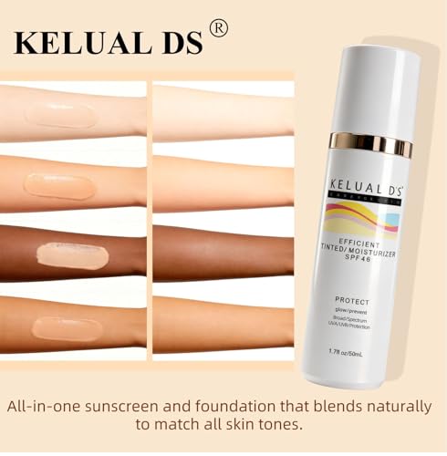 KELUAL DS Anti-Aging Tinted Moisturizer SPF 46 - Hydrating & Universal