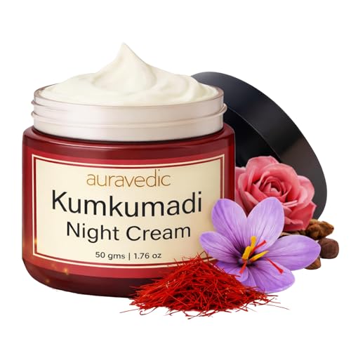 Auravedic Kumkumadi Night Cream with Retinol for Radiant & Smooth Skin
