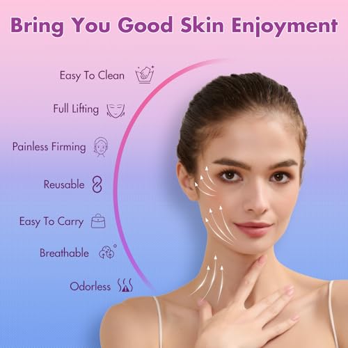 Mr.Jing 2 Pack Black & Black V-Line Chin Up Masks for Face Slimming & Double Chin Reduction